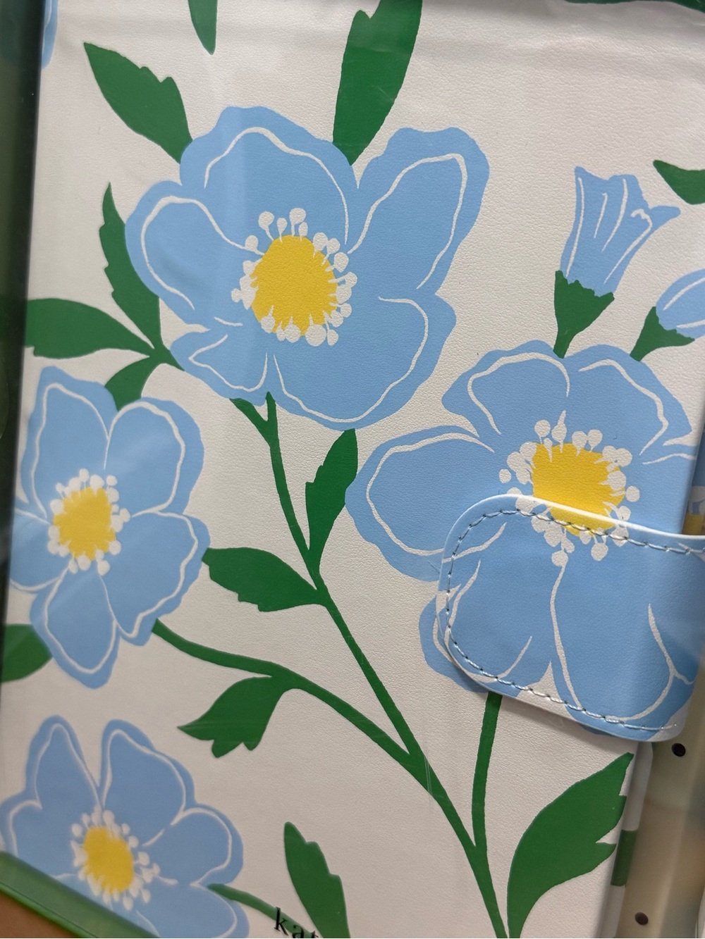 kate spade Blue Floral Journal with Striped Pen Case NEW - Picture 4 of 4